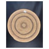 TIGHTLY WOVEN INDIAN BASKET THREE TONE 2" H X