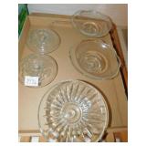 5 GLASS CANDLE STICK INSERTS