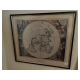 PLANISPHERE TERRESTRE PIERRE VANDER AA 1700, FROM