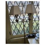 REPRODUCTION FLOOR LAMP TO ARM WITH GLASS