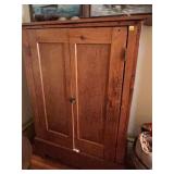 SLANT BACK ANTIQUE PLANK BOTTOM CHAIRS