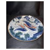 PORCELAIN BOWL BLUE AND WHITE 12 INCH ROUND 2.5