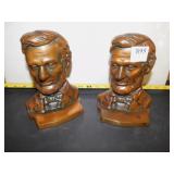 IRON LINCOLN BOOKENDS