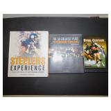 3 HARDBACK BOOKS ABOUT THE PITTSBURGH STEELERS