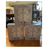 3 ARM CANDELABRA UNUSED IN BOX