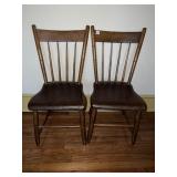 PLANK BOTTOM CHAIRS 34" H X 15" W