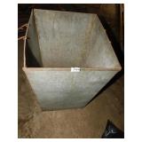 SQUARE METAL TRASH CAN INSERT WITH HANDLES,