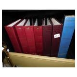 EMPTY BINDERS AND PHOTO ALBUM