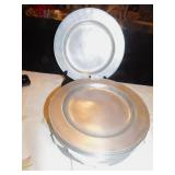 ANTIQUE PEWTER PLATES 13 WILTON COLUMBIA 11"