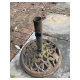 CAST IRON PATIO UMBRELLA STAND 1 3/4" OPENING