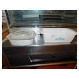 CORNING LOAF PAN AND OTHER CASSEROLE WITH LID