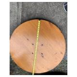 PINE TABLE 2 PIECE 60" ROUND TABLE TOP AND 34"