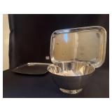 GORHAM ELECTROPLATE YC 850 FOOTED PLATE 9.5" X