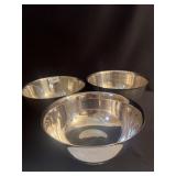 REED AND BARTON SILVERPLATE BOWL 5" H X 10" W,