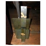 HEAVY/THICK GLASS PIECES, 25X14, 34.5X4, 13X13