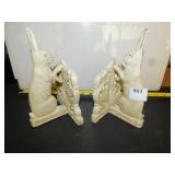 IRON RABBIT BOOKENDS