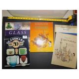 5 BOOKS 2 GLASSWARE, KITCHEN COLLECTIBLE, SILVER,