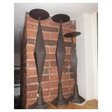 CAST IRON 32" PAIR, 26" SINGLE ONE