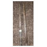 PAIR CAST IRON HARDWARE/STRAPS 28 1/2" X 1.75"