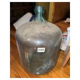 16" GLASS WATER JUG W/ CHIP ON LIP