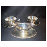 ONEIDA SILVER PLATE 1 PIECE DISHES, HOLLOWARE