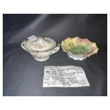 NORITAKE THEMONT SUGAR W/ LID, RHENISH BEAUTIES