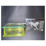 VASELINE HINGE BOX 6" W X 2.75" H W/ ETCHED