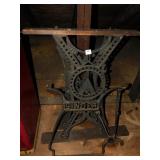 CAST IRON SINGER SEWING MACHINE LEGS, 30" TALL