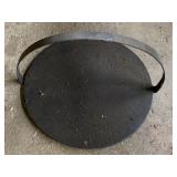 CAST IRON FIREPLACE PAN APPROX 18" X 8.5