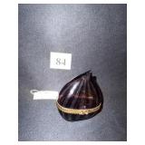 MURANO GLASS HEART 2.5" - TWO TONE PURPLE