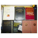 GROUP OF 7 BOOKS, EMILY POST, CROSSWORD BOOK,