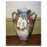 ROYAL NIPPON DOUBLE HANDLE VASE HAND PAINTED