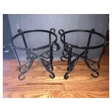 PLANT STANDS PAIR 10" H X 12" ROUND