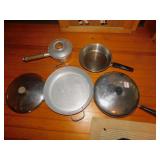 FRY PANS, SAUCE POT, ETC.