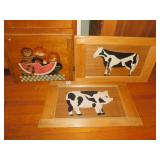 PIG, CAT, COW BOARDS, ETC.