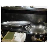 GORHAM SERVING DISH, FOOTED, LARGE OVAL SILVER