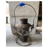 HANDIAN RAILROAD LANTERN BROKEN GLASS GLOBE, 11"