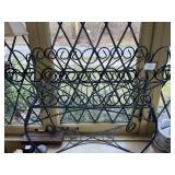 METAL PLANTER MODERN 26 INCHES HIGH, 27 INCHES