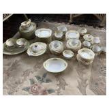 JAPAN DISH SET - 12 DINNER PLATES, 12 LUNCHEON
