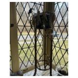 MODERN FERN STAND WITH GLASS INSERT 44 INCHES