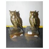 IRON OWL BOOKENDS