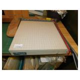 PAPER CUTTER, FILE BOXES NEW, ETC.