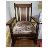 MISSION OAK STYLE ROCKER 34" H X 24" W