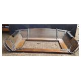 WOOD CARRIAGE SEAT, 36X20