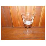 ETCHED FLOWER DESIGN 8 GLASSES