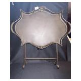 FOLDING DECORATIVE METAL TABLE W/ GRAPE AND VINE