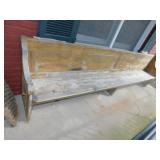 TRAIN STATION BENCH 131" LONG X 11.5" W X 18" H