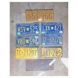 GROUP OF LICENSE PLATES