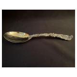 GODINGER SILVERPLATE SERVING SPOON GRAPE DESIGN