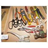 HAMMER, SCISSORS, PLYERS, SCREW DRIVERS ETC.